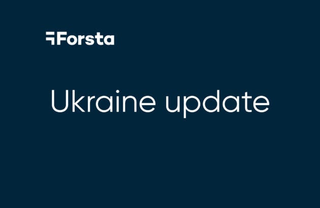 Forsta’s statement on the situation in ukraine 