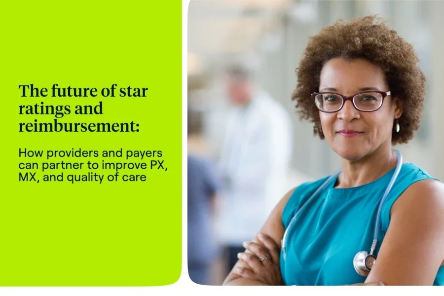 The future of Star Ratings and reimbursement: How providers and payers can partner to improve PX, MX, and quality of care aHViPTEyNTczNSZjbWQ9aXRlbWVkaXRvcmltYWdlJmZpbGVuYW1lPWl0ZW1lZGl0b3JpbWFnZV82MzRmMjc0NmFmZDhmLmpwZyZ2ZXJzaW9uPTAwMDAmc2lnPTY1OTVlMmI1MjkzMWVhN2MwM2NmZDFiN2ZmNTYwYWZk