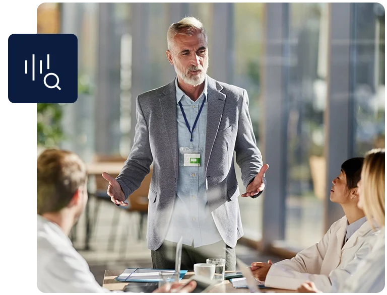 Services Data drives action image